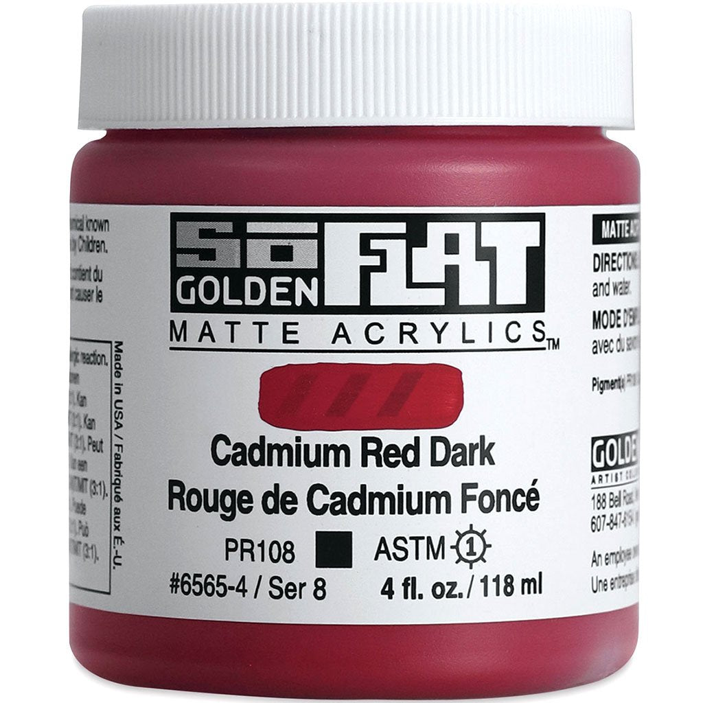 Golden SoFlat Matte Acrylic Paint 4oz