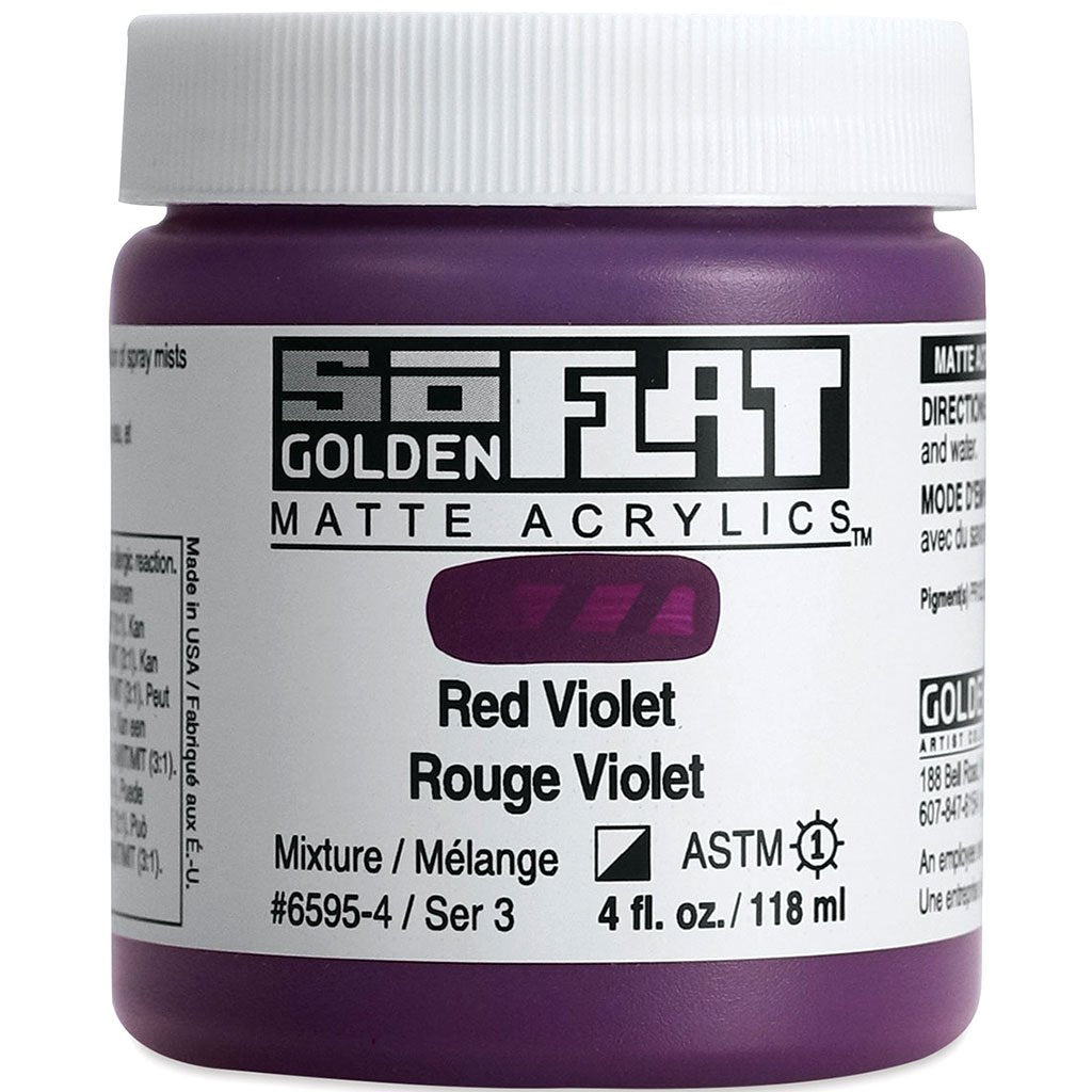 Golden SoFlat Matte Acrylic Paint 4oz