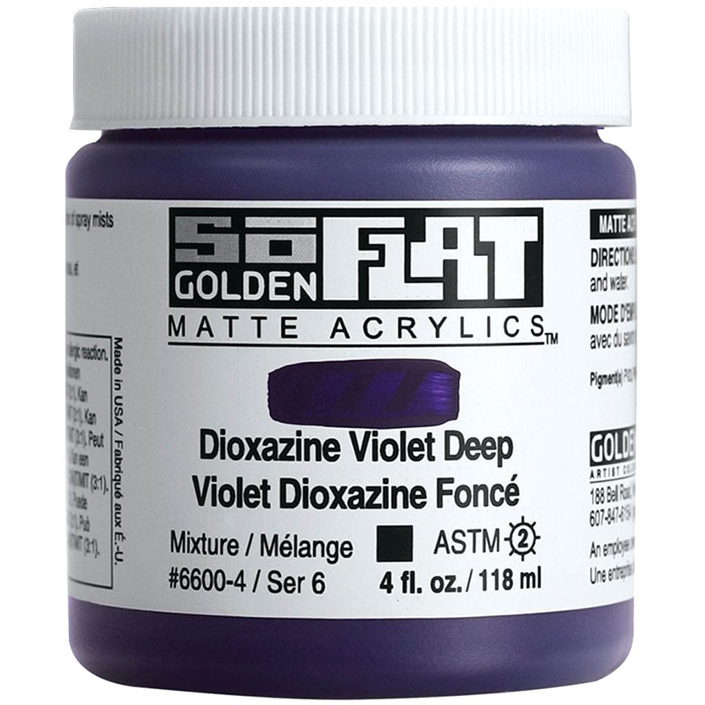 Golden SoFlat Matte Acrylic Paint 4oz