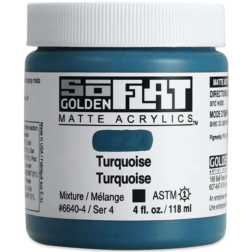 Golden SoFlat Matte Acrylic Paint 4oz