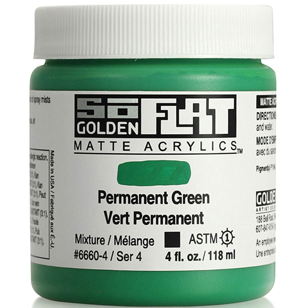 Golden SoFlat Matte Acrylic Paint 4oz