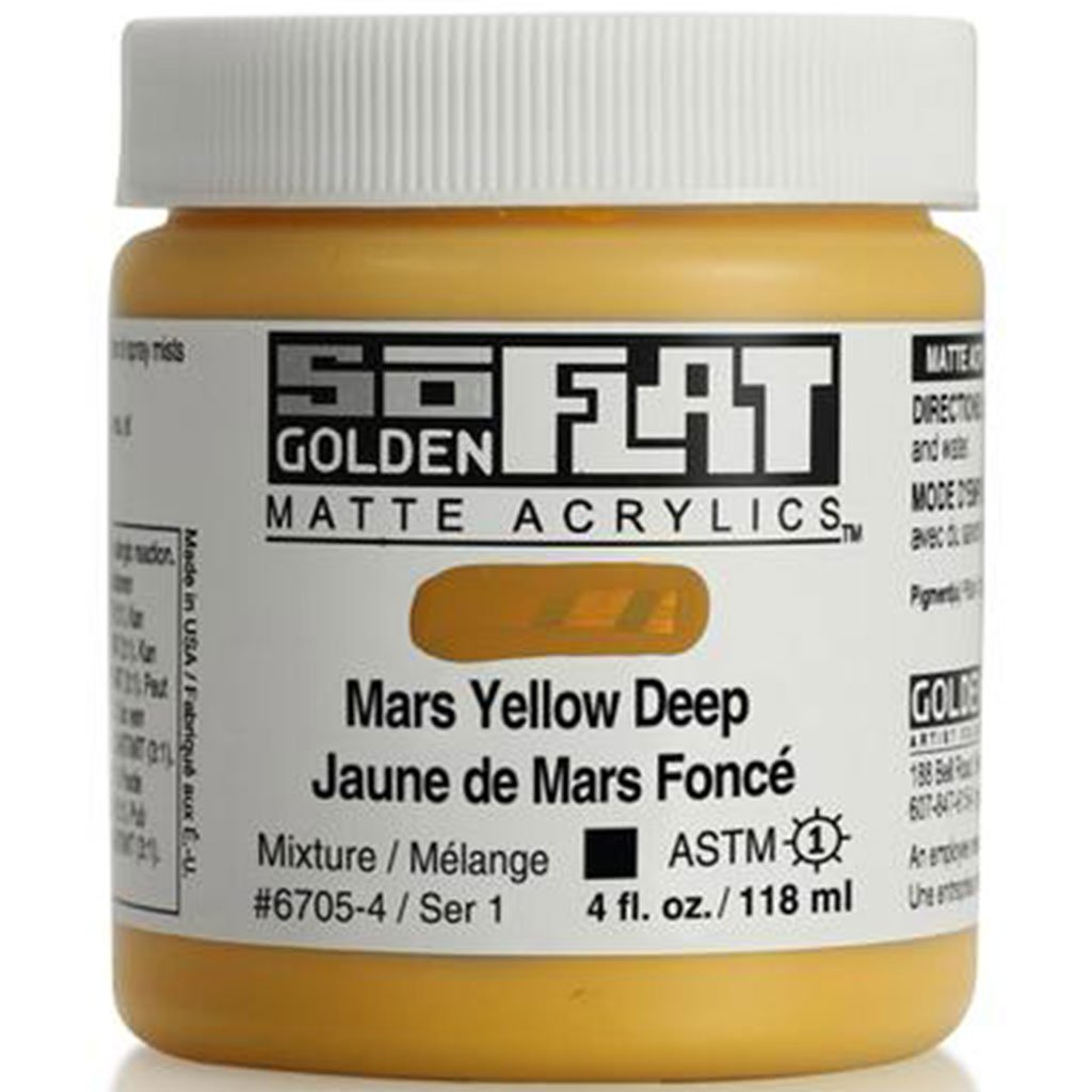 Golden SoFlat Matte Acrylic Paint 4oz