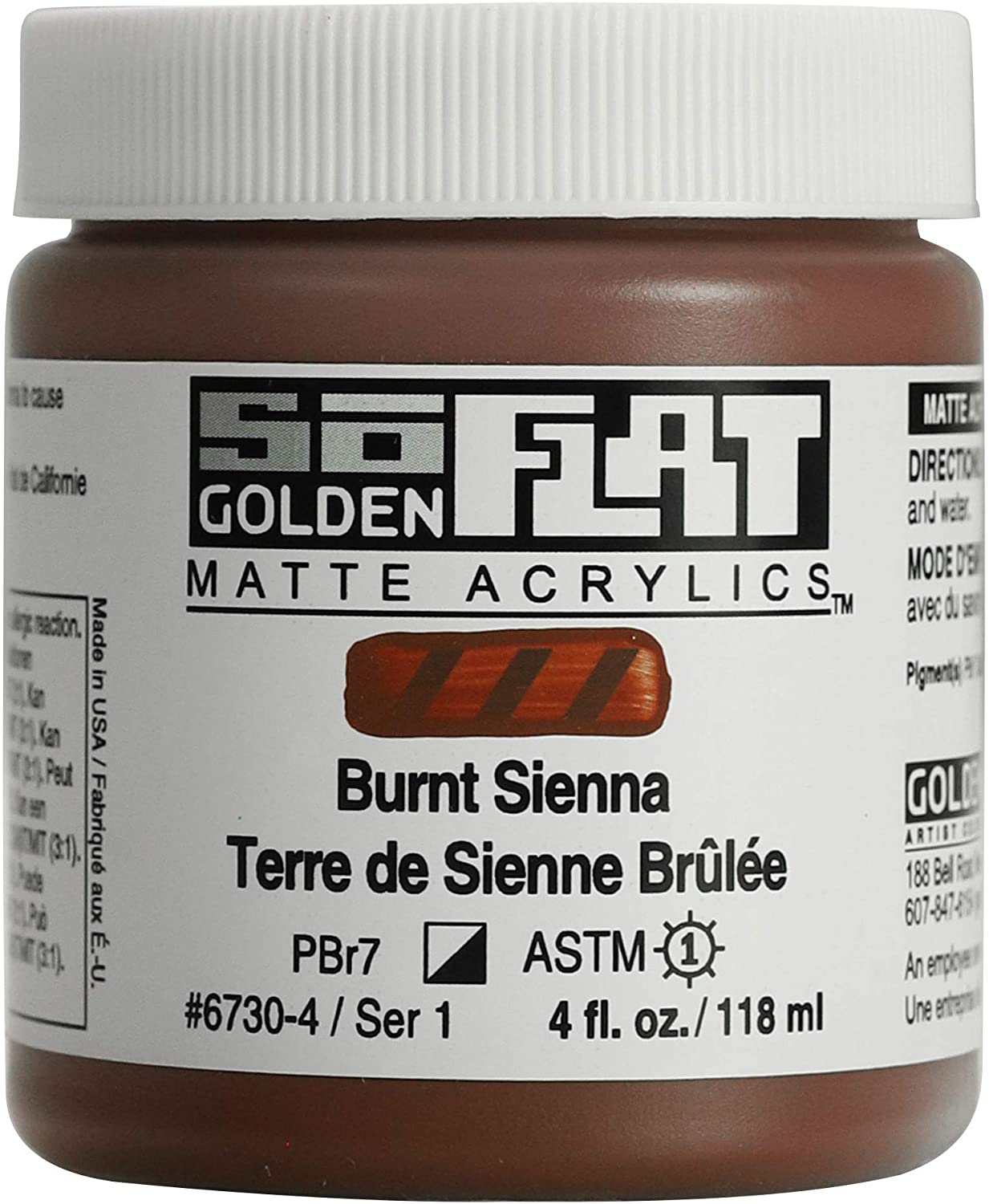 Golden SoFlat Matte Acrylic Paint 4oz