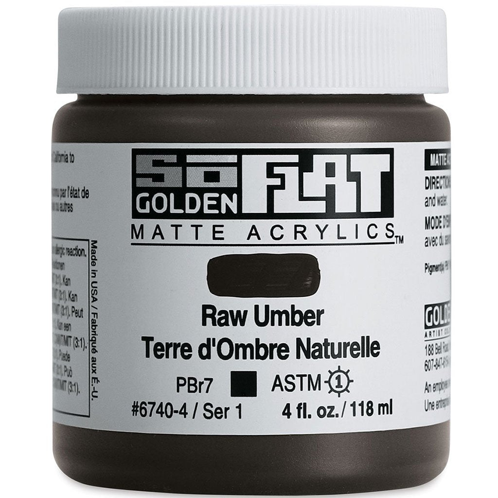 Golden SoFlat Matte Acrylic Paint 4oz