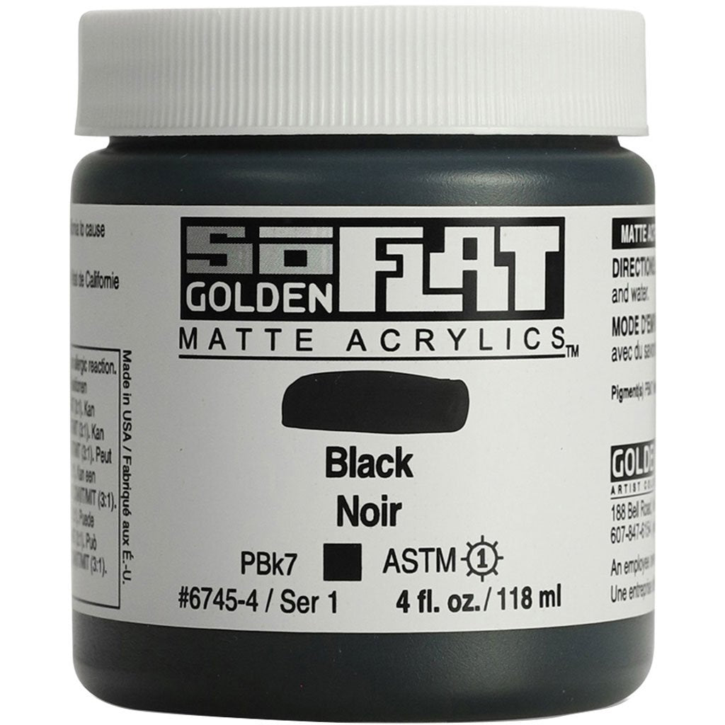 Golden SoFlat Matte Acrylic Paint 4oz