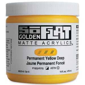 Golden SoFlat Matte Acrylic Paint 16oz