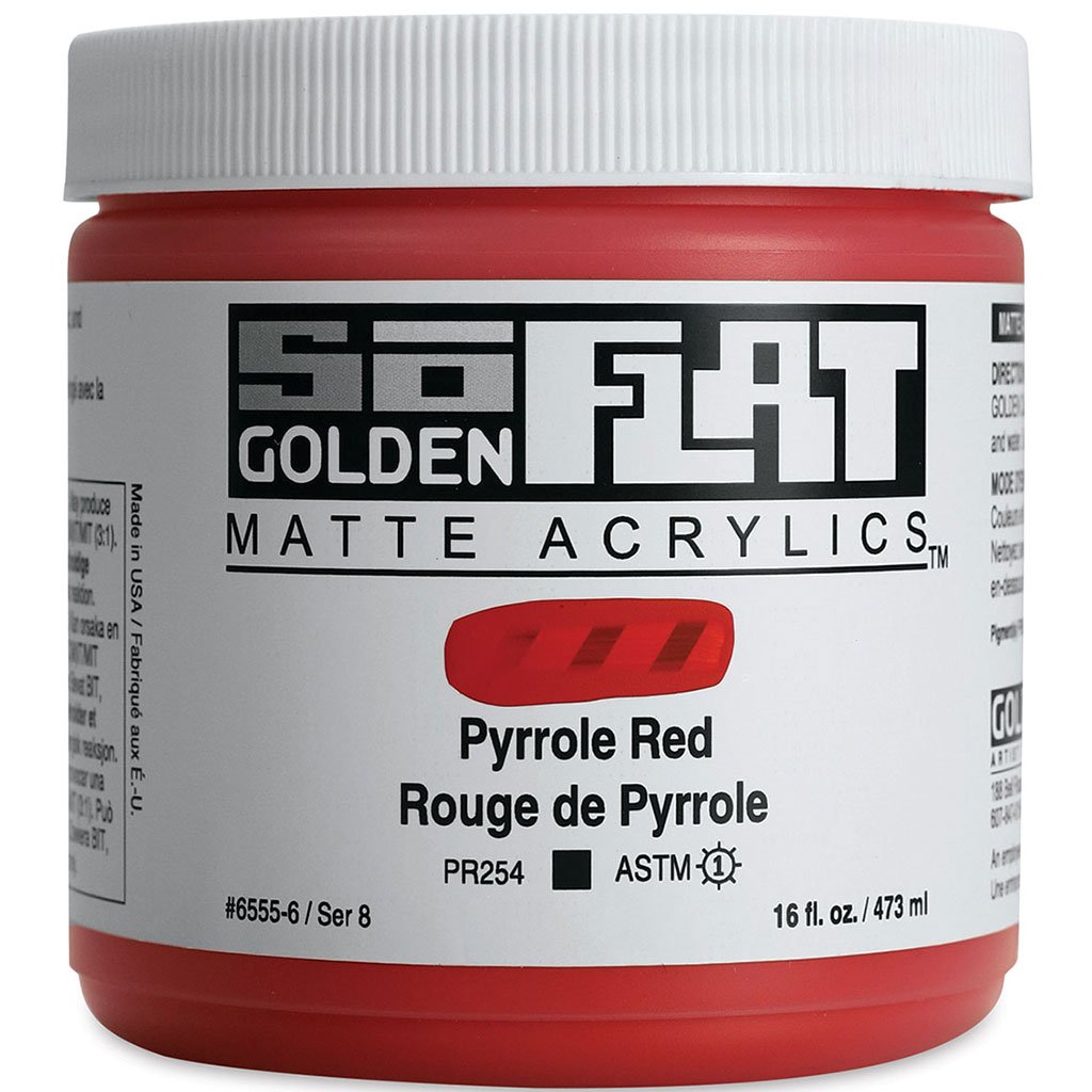 Golden SoFlat Matte Acrylic Paint 16oz