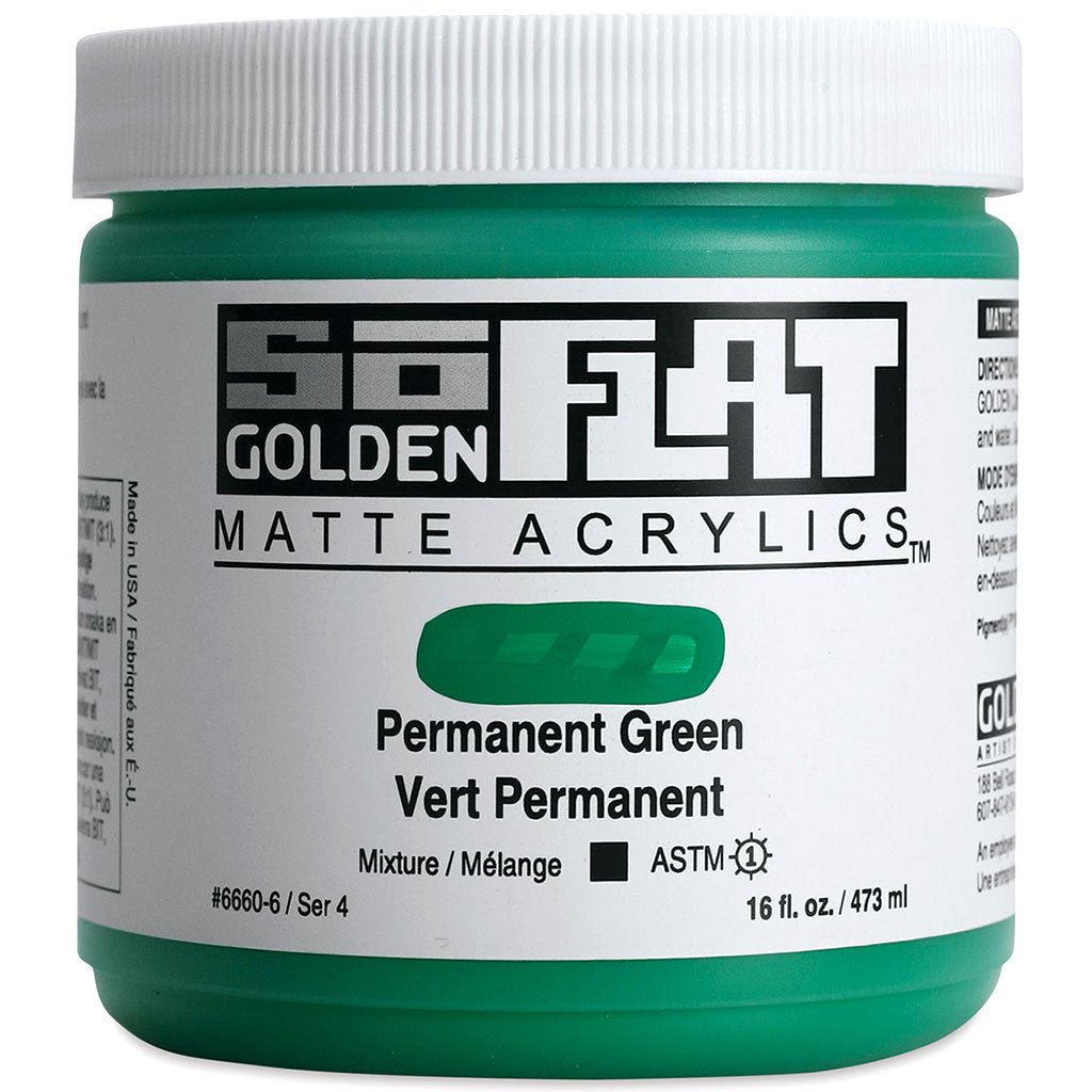 Golden SoFlat Matte Acrylic Paint 16oz