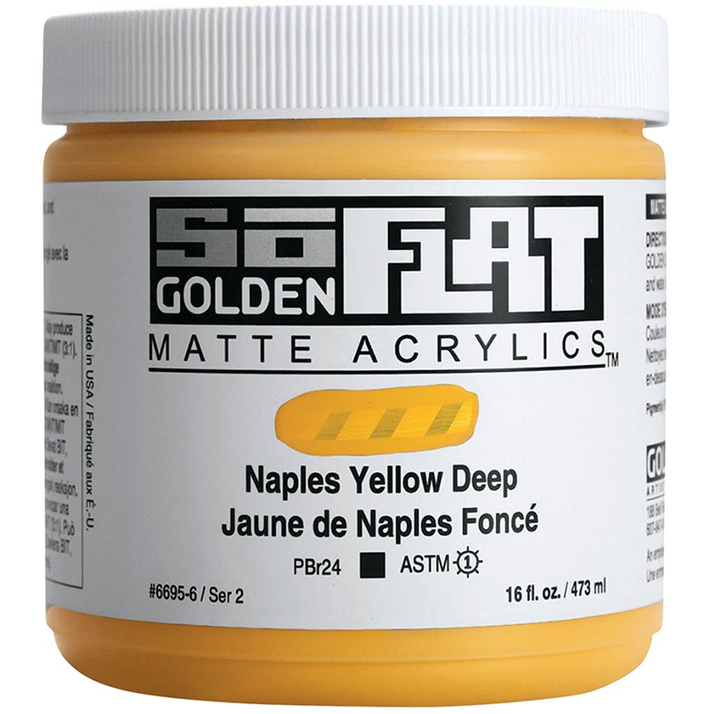 Golden SoFlat Matte Acrylic Paint 16oz