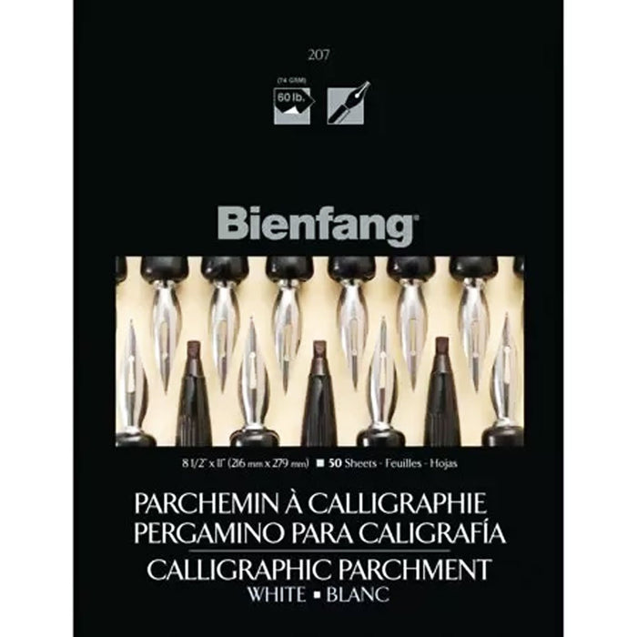 Calligraphic Parchment Pads 8.5in x 11in White 50 Sheets