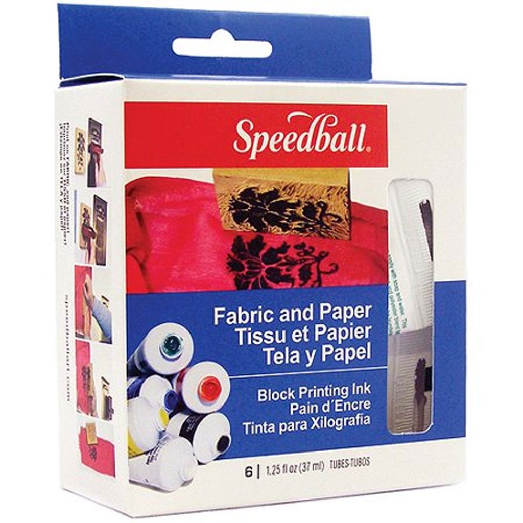 Block Printing Kit for Fabric &amp; Paper Block Printing Ink Set