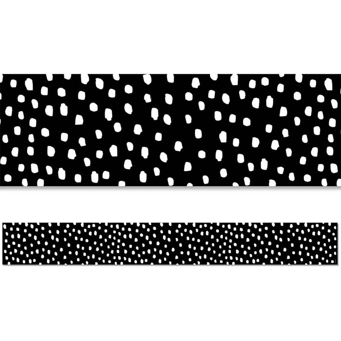 Messy Dots on Black EZ Border
