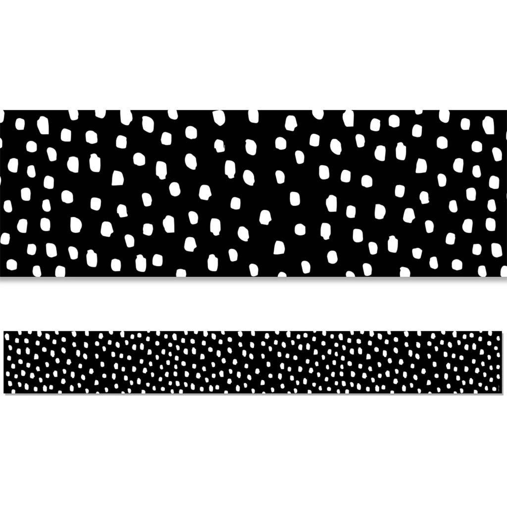 Messy Dots on Black EZ Border