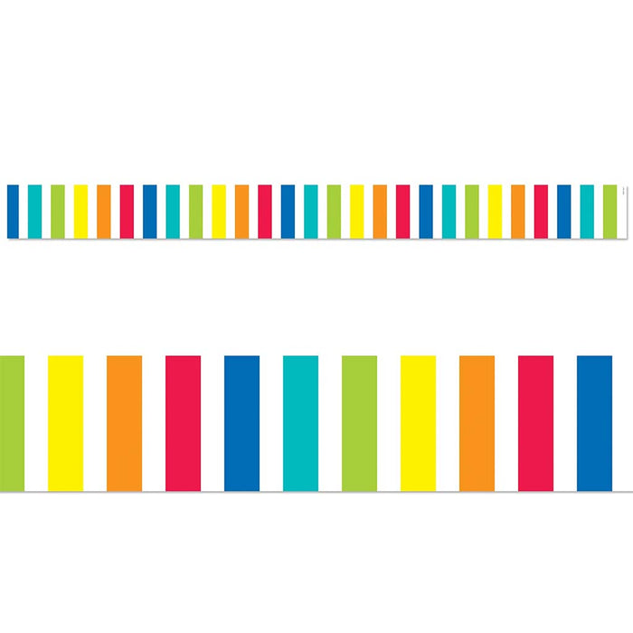 Rainbow Bold Stripes Border