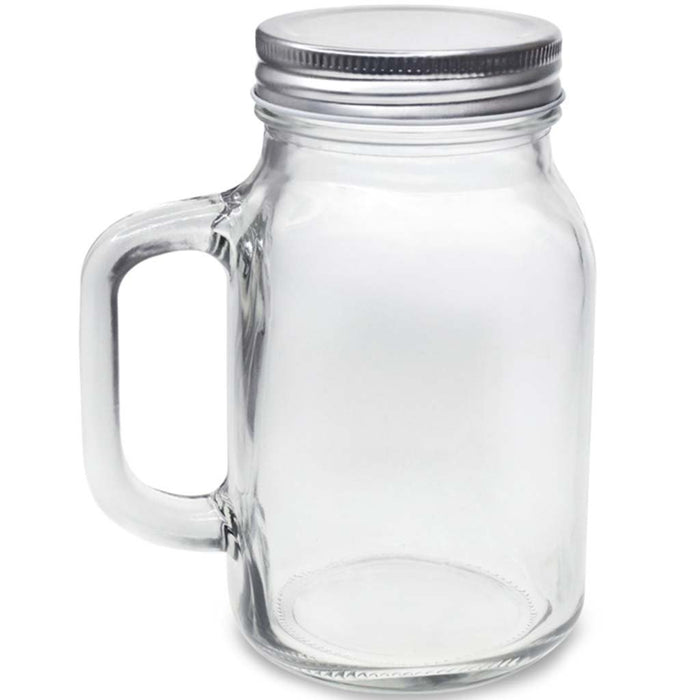 DIY Glass Mason Jar with Aluminium Lid 600ml