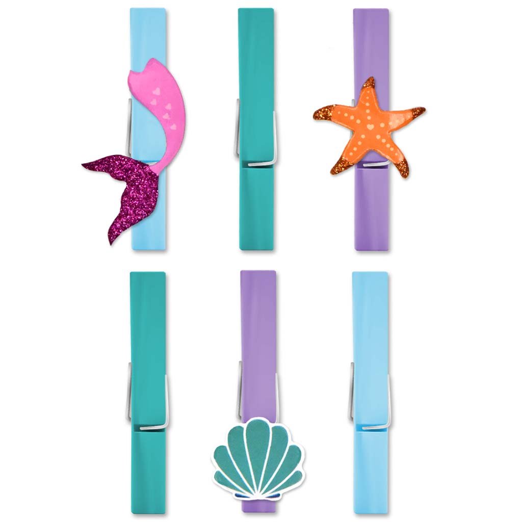 Wood Deco Clothespins Themed Sea Life