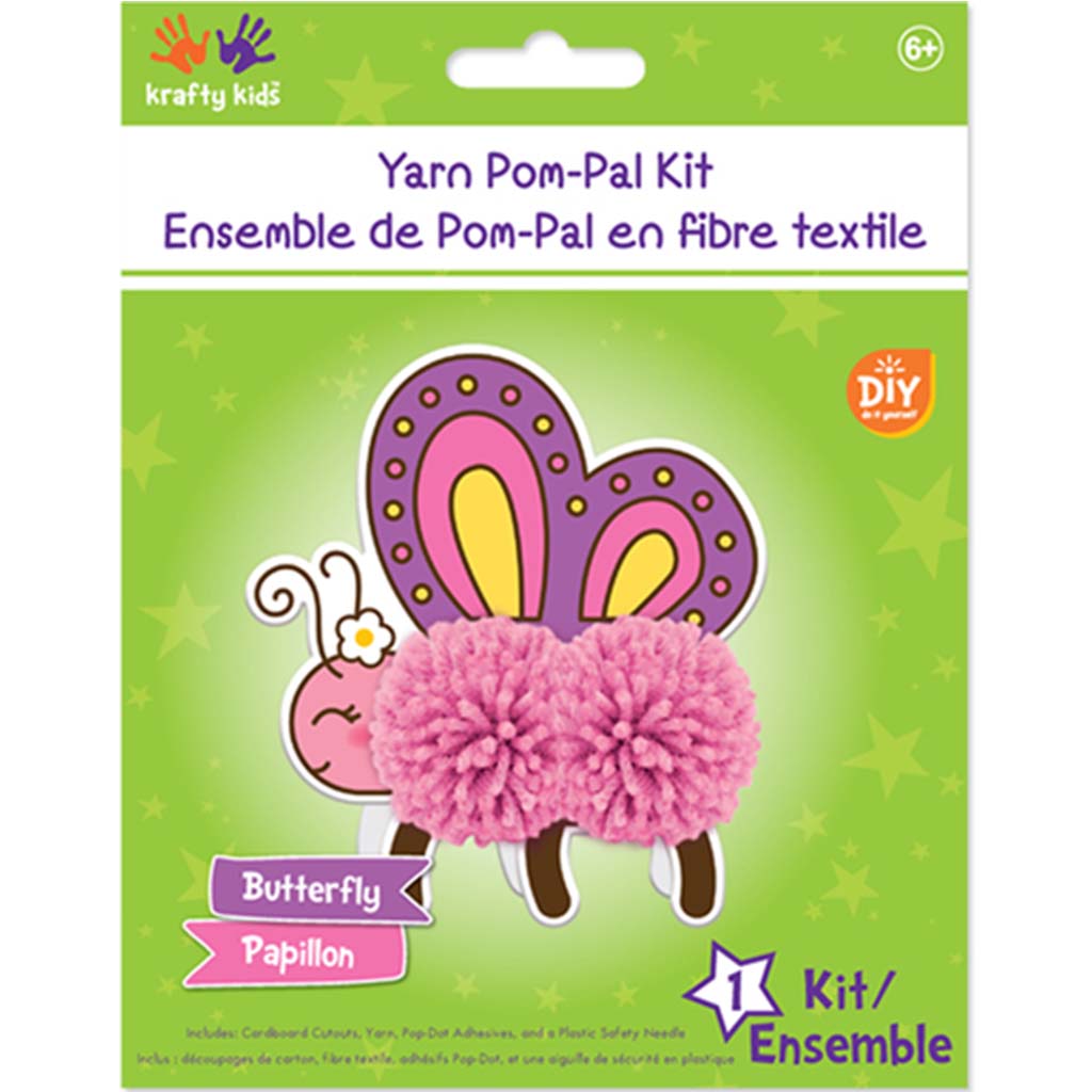 DIY Yarn Pom-Pal Kit Butterfly