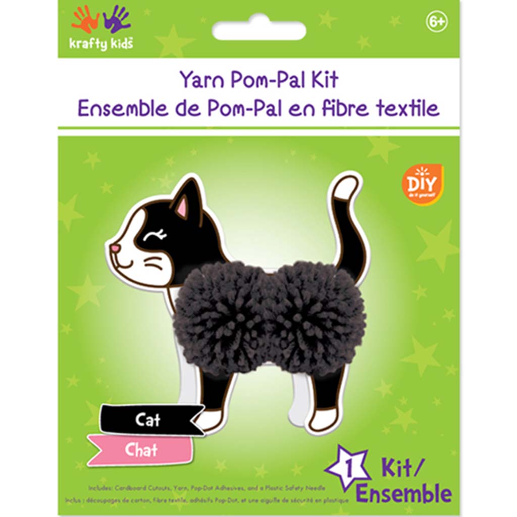 DIY Yarn Pom-Pal Kit Cat