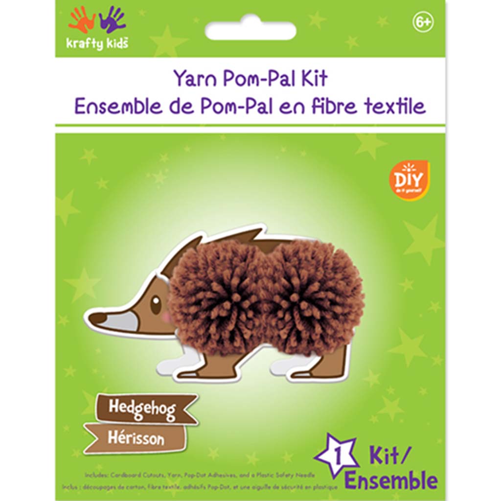 DIY Yarn Pom-Pal Kit Hedgehog