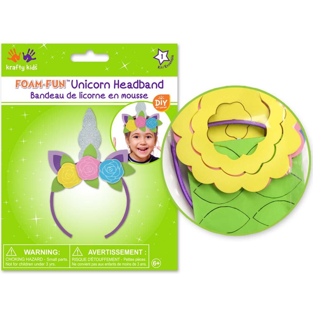 DIY Foam Unicorn Headband Kit Silver