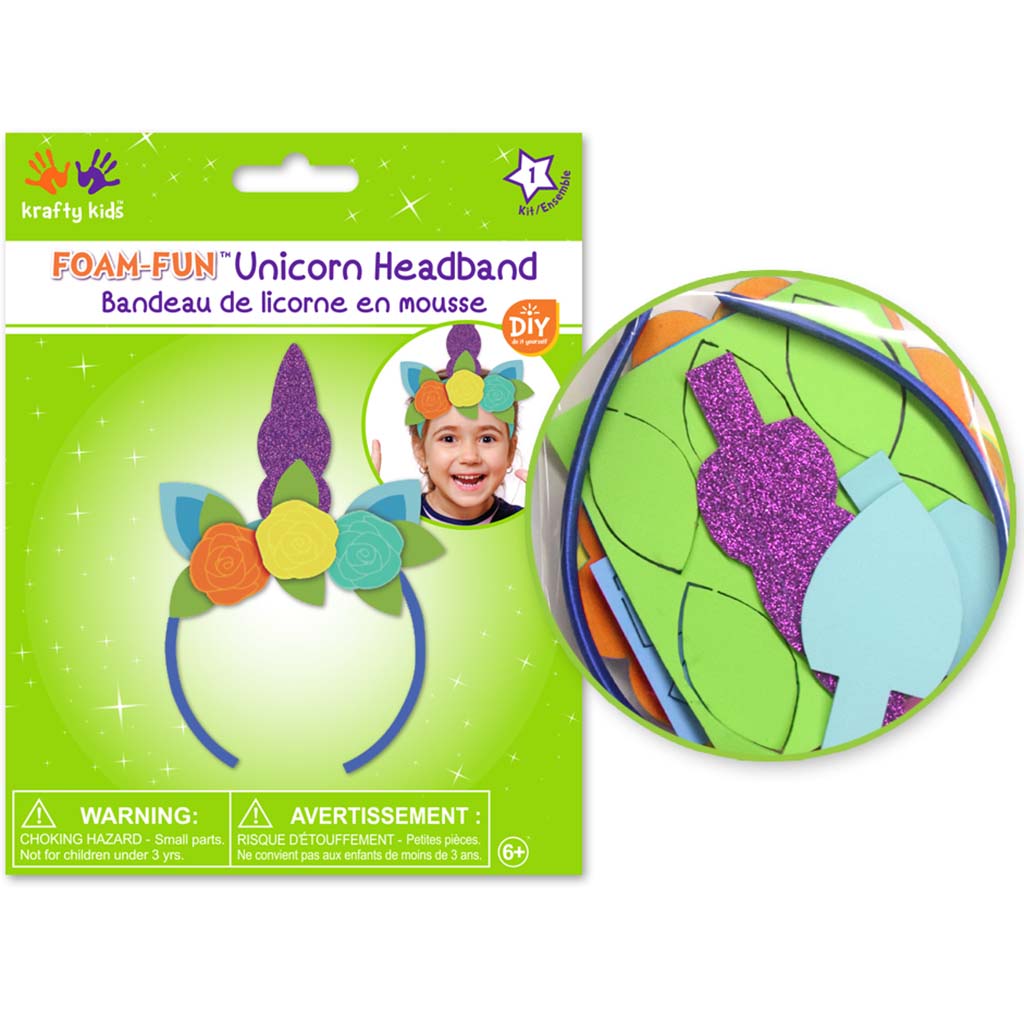 DIY Foam Unicorn Headband Kit Purple