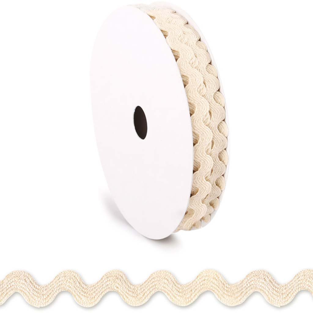 Ribbons &amp; Trims Cotton Rolls 100% 3yd Ivory Medley