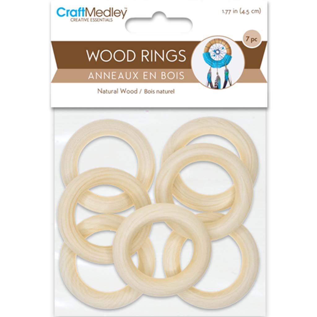 Craft Rings 7pcs 45mm Natural