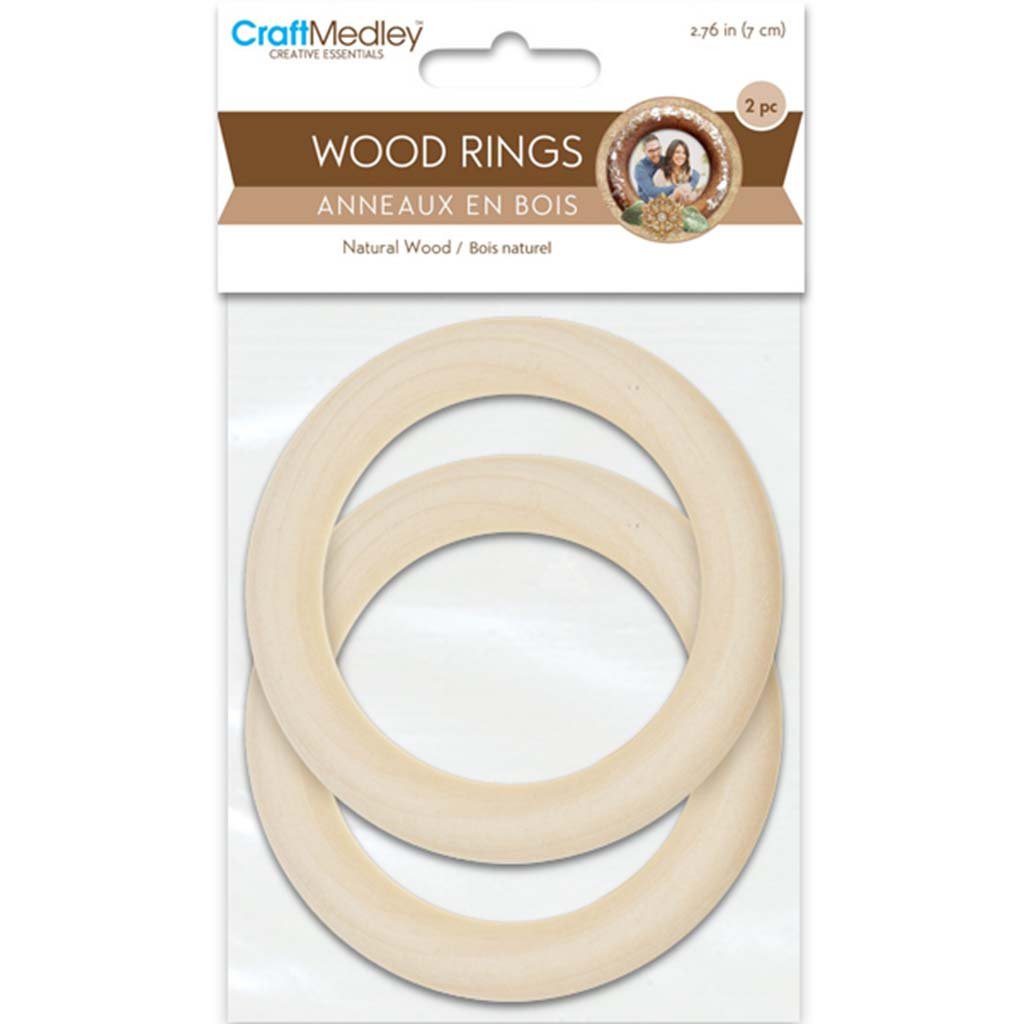 Craft Rings 2pcs 70mm Natural