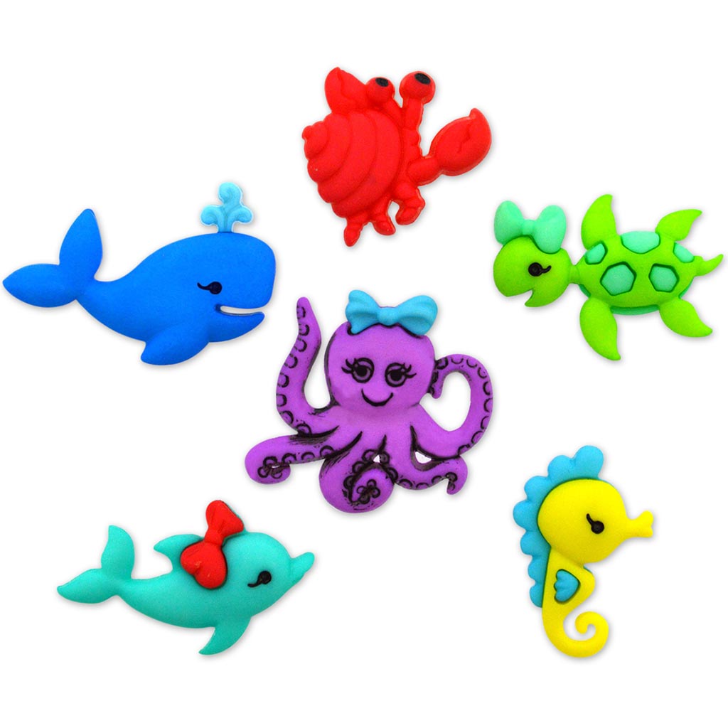 Button Embellishments Ocean's Alive