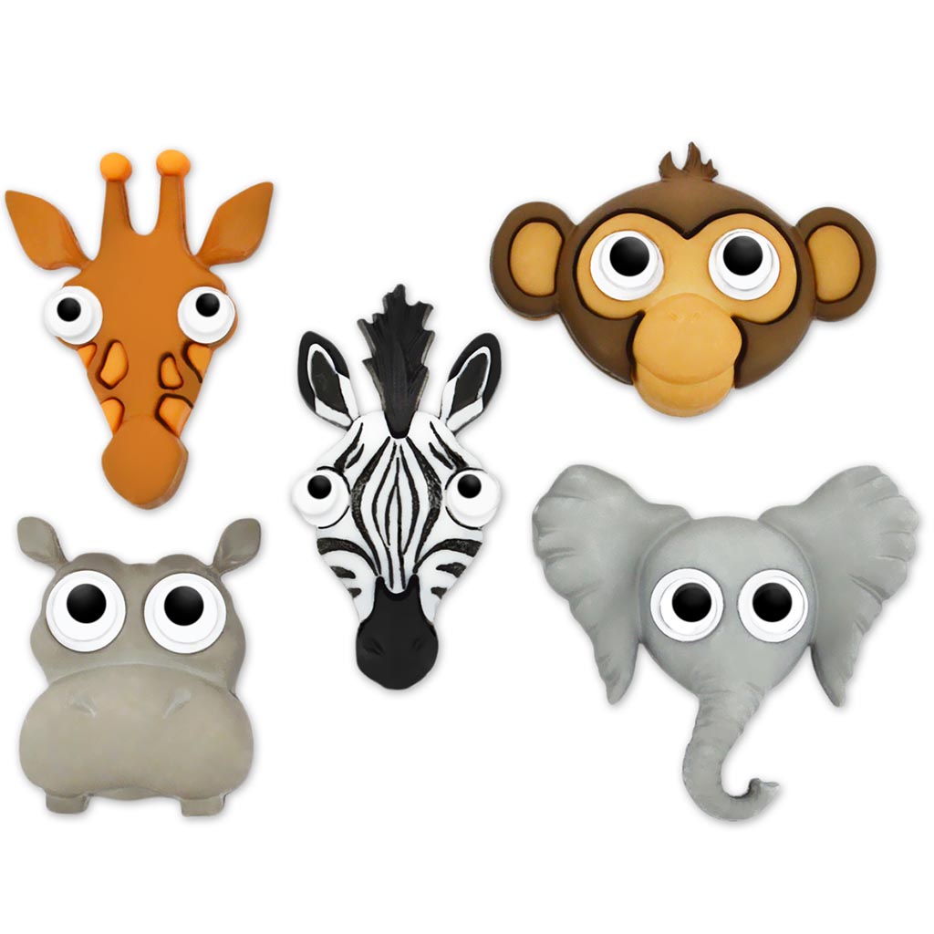 Button Embellishments Life's A Zoo