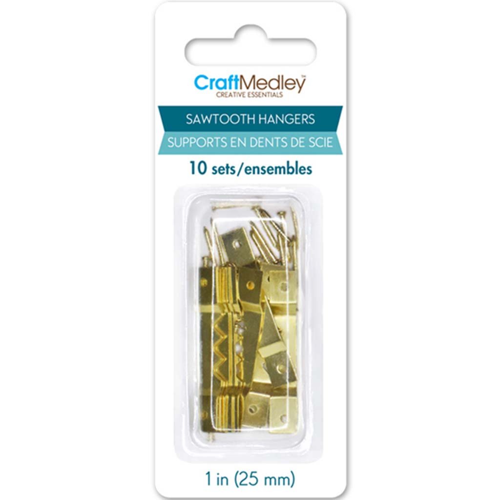 Craft Medley Sawtooth Hangers 25mm 10Sets