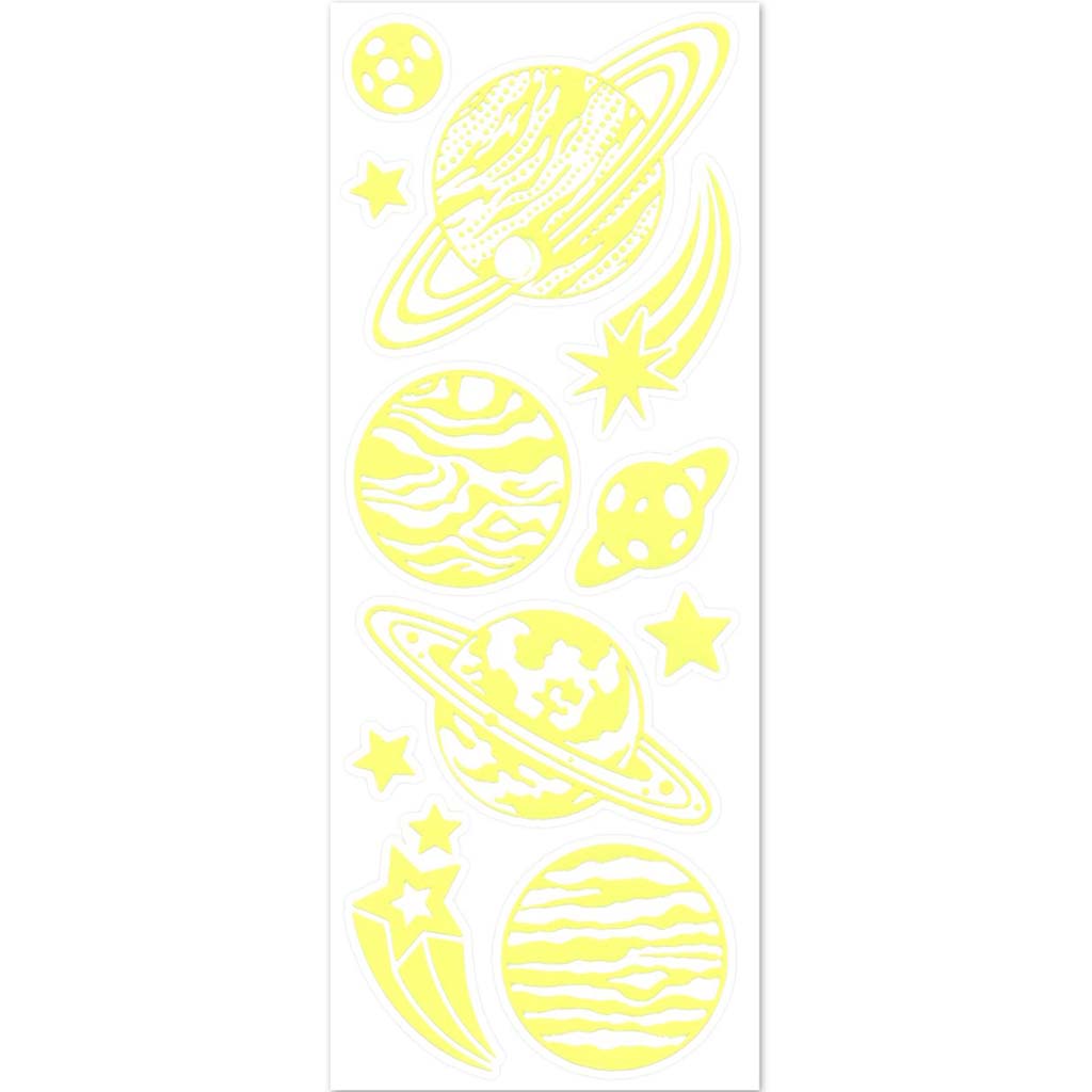 Glow-In-The-Dark Stickers 30.6cm x 10.6cm Space