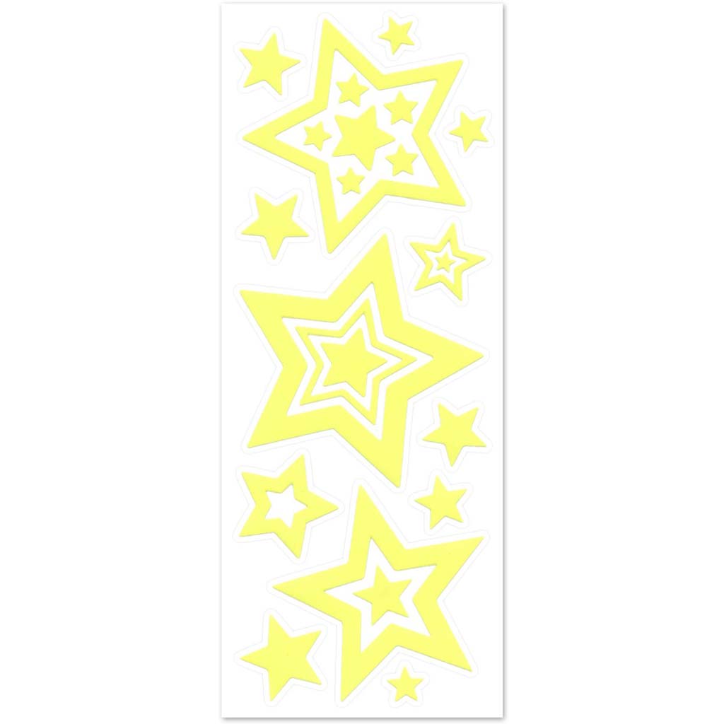 Glow-In-The-Dark Stickers 30.6cm x 10.6cm Stars