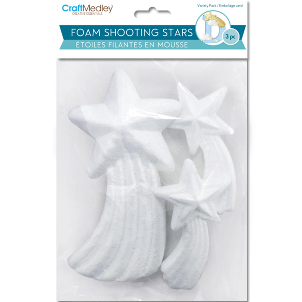 Polyfoam Shapes Shooting Stars 3pc