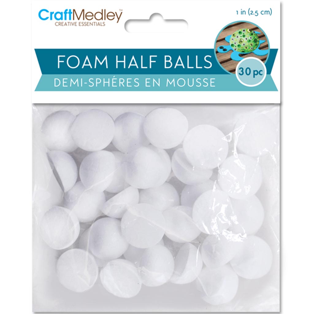 Polyfoam Half Ball 1in 30pcs