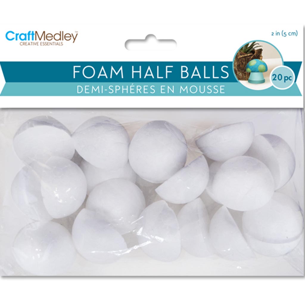 Polyfoam Half Ball 2in 20pcs