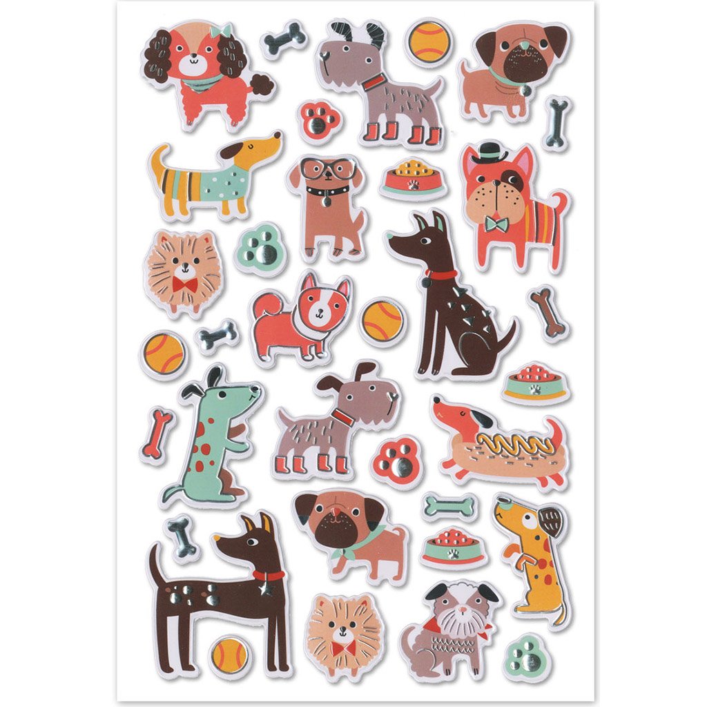 Craft Sticker Foil Fun Stickers 5.5in x 8.25in Pooch