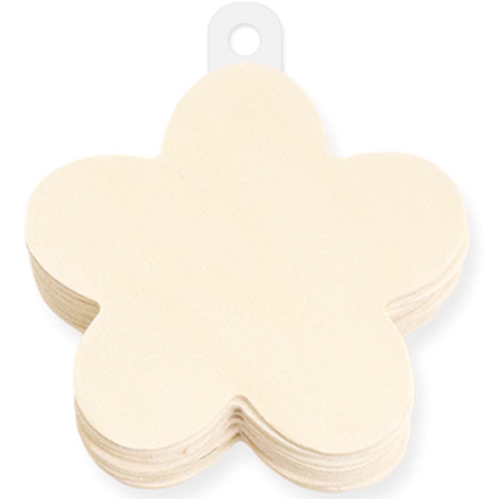 Wood Craft Wood Shapes 8cm 12pcs Flower