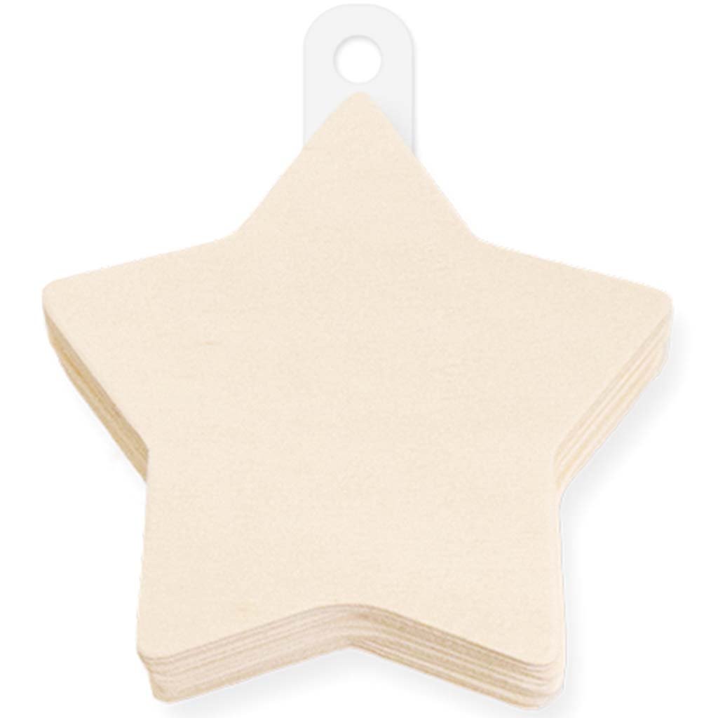 Wood Craft Wood Shapes 8cm 12pcs Bracket Sign