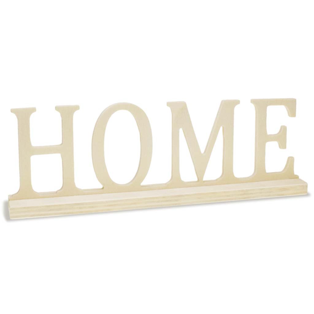 Wood Craft DIY Word Decor Home 9.45in