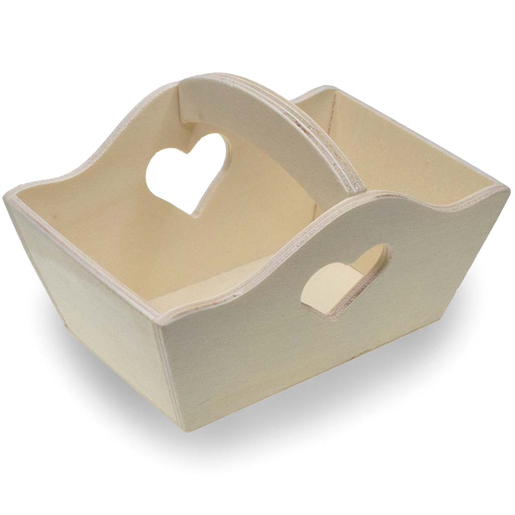 Wood Craft: DIY Mini Caddy w/Handle, 4.5in x 3in x 2.75in