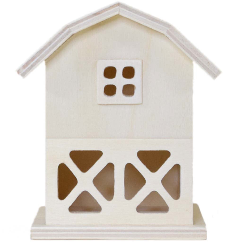 Wood Craft DIY Barn 3.3 x 2.75 x 3.75in
