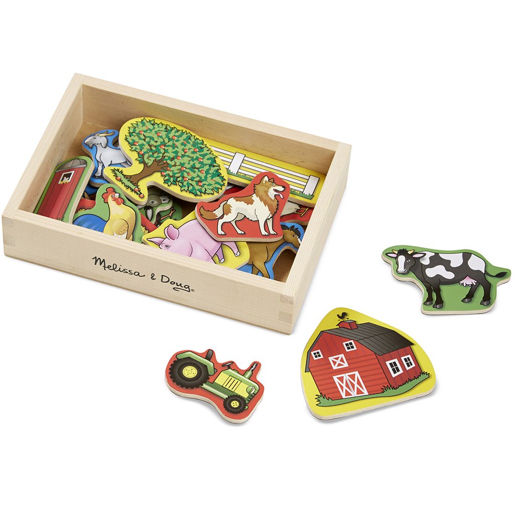 Wooden Farm Magnets