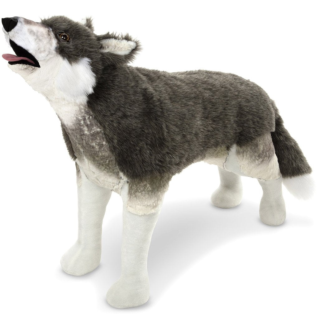 Plush Gray Wolf