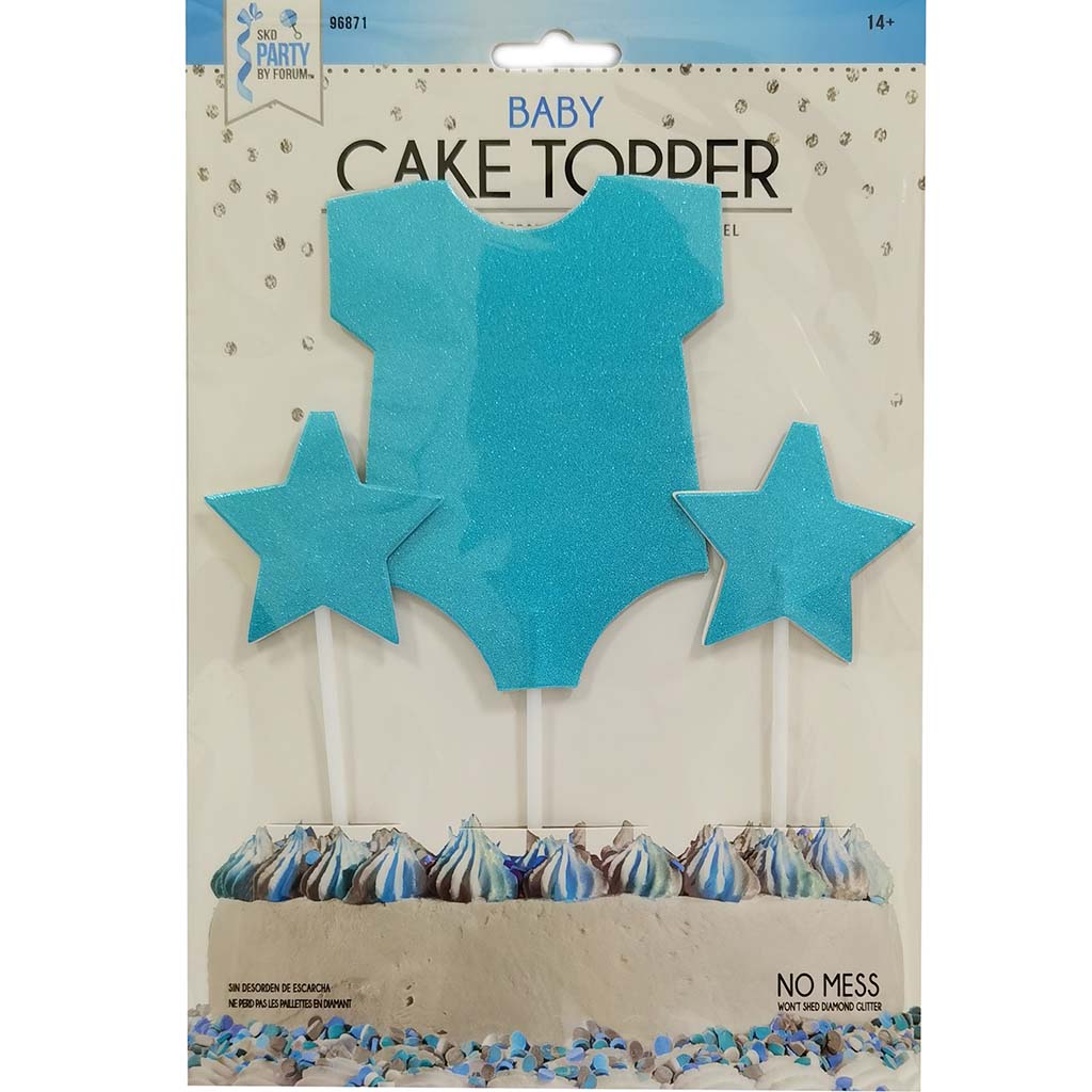 Light Blue Shirt with Star Caketop