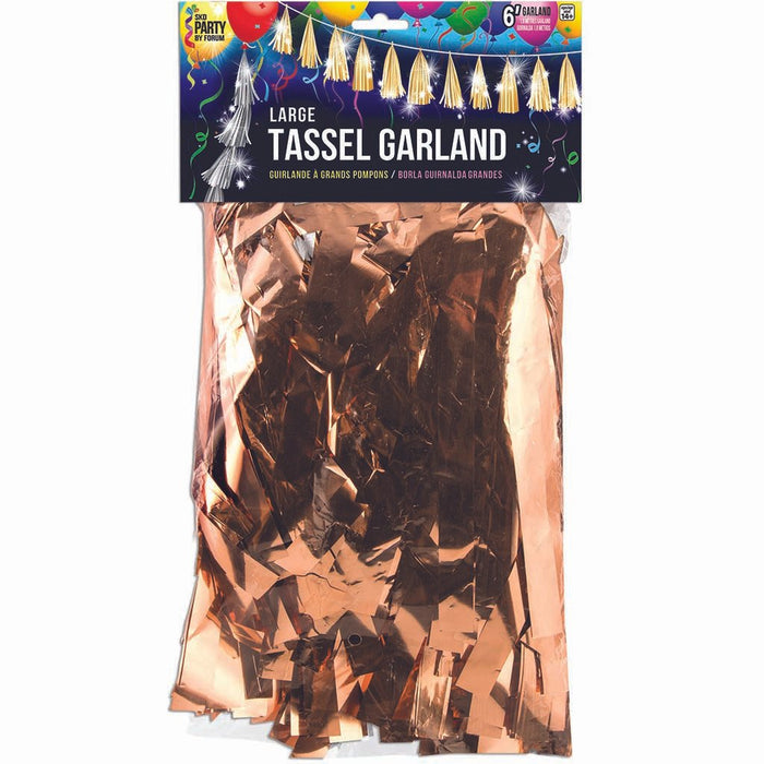 Large Balloon Tassels Rose Gold