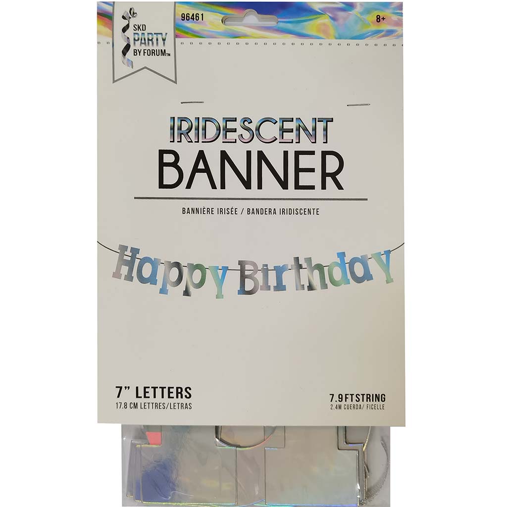 Happy Birthday Banner, 7in