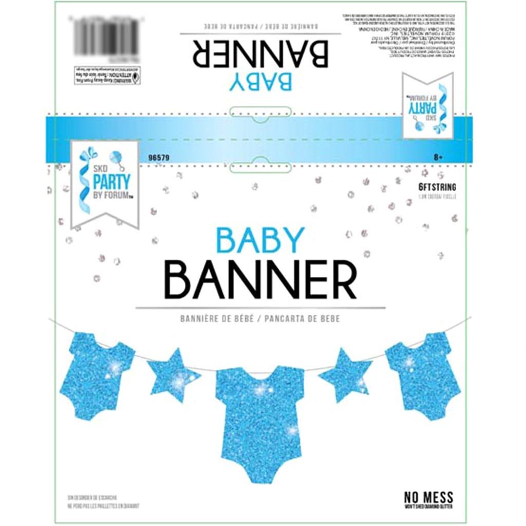 Baby Banner Light Blue 11in