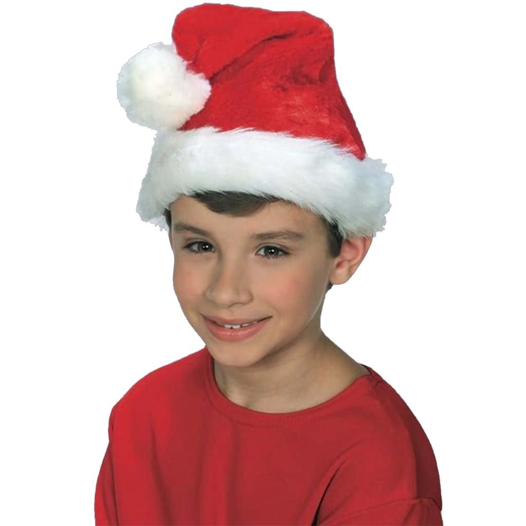 Child Plush Santa Hat