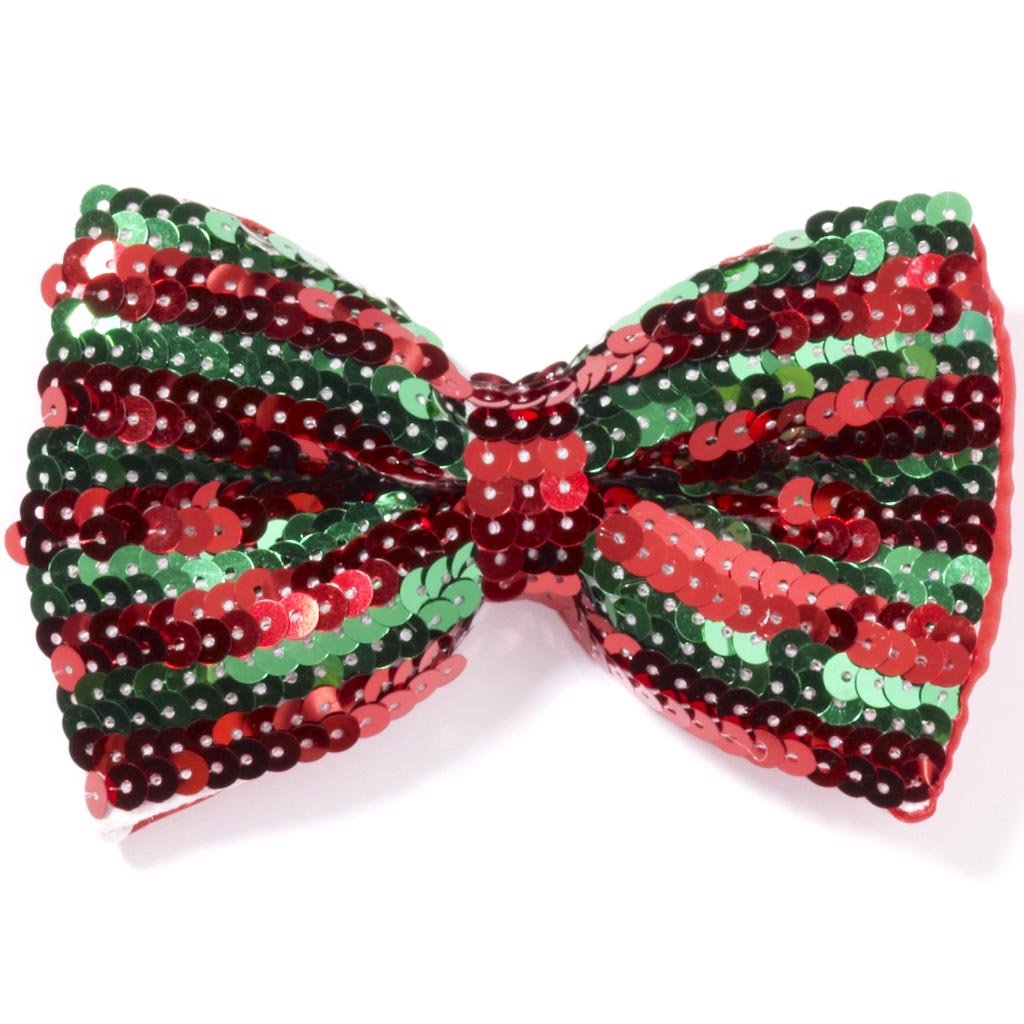 Christmas Sequin Bow Tie